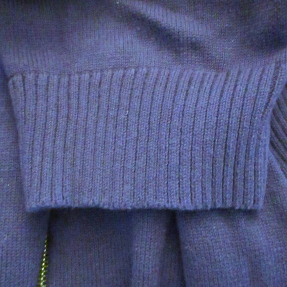 Lauren Ralph Lauren Women's Full Zip Cardigan, Long Sleeve,  Navy Blue, Size 2X - Picture 13 of 15